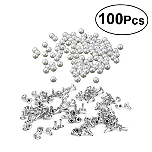 OSALADI 100Stücke DIY Perlen Rivets für Lederhandwerk Runde Perlen und Nieten für Taschen Schuhe und Kleidung Dekoration für Besondere Anlässe OSALADI 100Stücke DIY Perlen Rivets für Lederhandwerk Runde Perlen und Nieten für Taschen Schuhe und Kleidung Dekoration für Besondere Anlässe von OSALADI