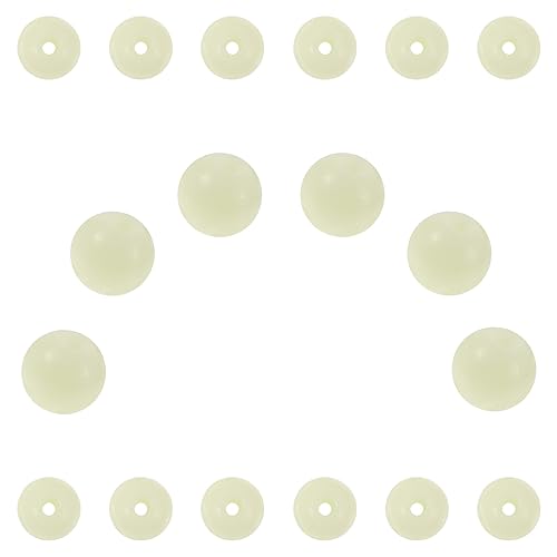 OSALADI 100Stücke Luminöse Glasperlen Bunte Nachtleuchtende DIY Schmuckperlen für Armbänder und Handgemachte Bastelmaterialien für Kreative von OSALADI