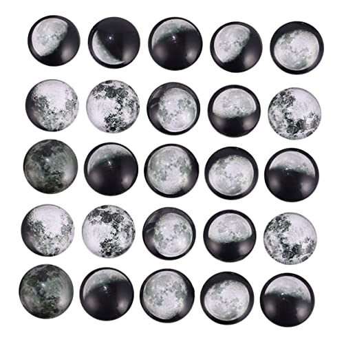 OSALADI 100Stücke Mondfinsternis Muster Glaspatches Bedruckte Cabochons für DIY Schmuckdesign Flat Back Glasmosaik zur Individuellen Gestaltung und Kreativität OSALADI 100Stücke Mondfinsternis Muster Glaspatches Bedruckte Cabochons für DIY Schmuckdesign Flat Back Glasmosaik zur Individuellen Gestaltung und Kreativität von OSALADI
