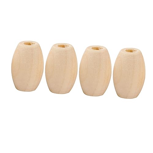 OSALADI 100Stücke Naturholzperlen DIY Bastelperlen für Schmuckherstellung Perlenmaterial für Armbänder und Dekoideen Handgemachte Holzperlen für Kreative Projekte von OSALADI