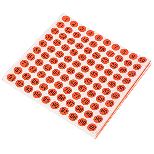 OSALADI 100Stücke Runde Zahlenaufkleber Selbstklebende Etiketten für Markierungen DIY und Durchmesser Langlebig Gedruckt für Mülleimer Werkzeuge und OSALADI 100Stücke Runde Zahlenaufkleber Selbstklebende Etiketten für Markierungen DIY und Durchmesser Langlebig Gedruckt für Mülleimer Werkzeuge und von OSALADI