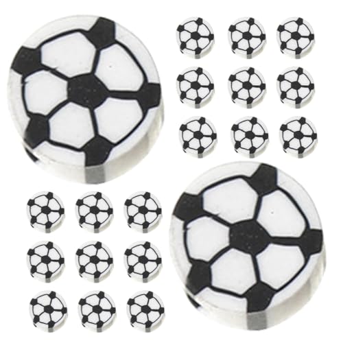 OSALADI 100stücke Kleine Sportperlen Multifunktionale Fußballperlen Polymer Diy Perlen Für Armbänder Halsketten Und von OSALADI
