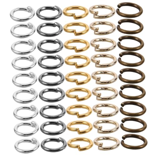 OSALADI 10Er-Packungen DIY Biegeringe aus Metall in Robuste Schmuckverbinder für Ohrringe Ketten und Armbänder Vielseitige Bastelringe für Anfänger und Erfahrene Schmuckhersteller OSALADI 10Er-Packungen DIY Biegeringe aus Metall in Robuste Schmuckverbinder für Ohrringe Ketten und Armbänder Vielseitige Bastelringe für Anfänger und Erfahrene Schmuckhersteller von OSALADI