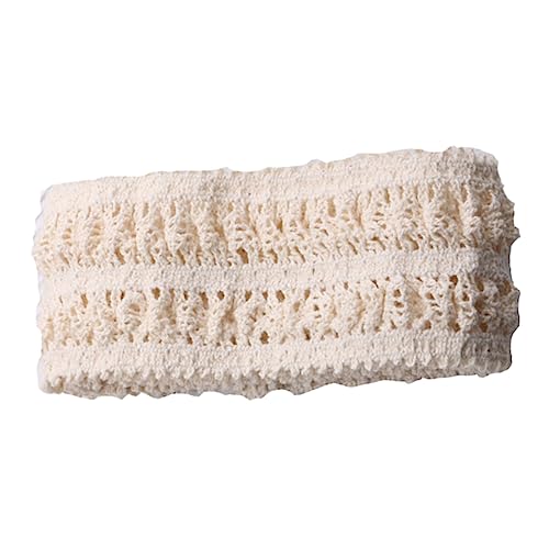 OSALADI 10M Baumwollspitzenbesatz DIY Haarschmuck Zubehör Beige Elastisches Spitzenband für Haarreifen Bastelprojekte und Dekorationen für Festivals OSALADI 10M Baumwollspitzenbesatz DIY Haarschmuck Zubehör Beige Elastisches Spitzenband für Haarreifen Bastelprojekte und Dekorationen für Festivals von OSALADI