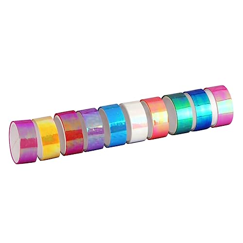 OSALADI 10Rolle Glänzendes Klebeband Teiliges Selbstklebendes Dekoband für DIY Bastelarbeiten Scrapbooking und Geschenkverpackungen Wasserdichtes Aquarell Klebeband Farben OSALADI 10Rolle Glänzendes Klebeband Teiliges Selbstklebendes Dekoband für DIY Bastelarbeiten Scrapbooking und Geschenkverpackungen Wasserdichtes Aquarell Klebeband Farben von OSALADI