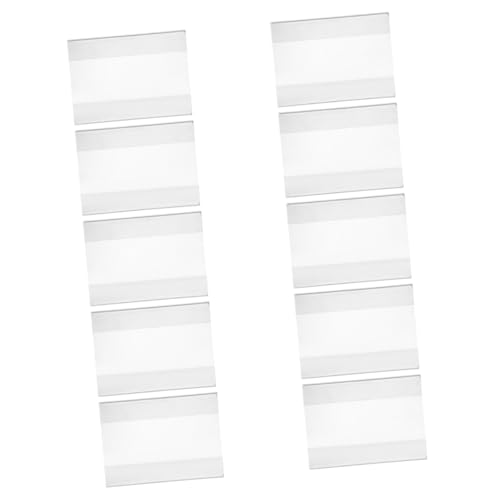 OSALADI 10Stücke Acryl Preisschildhalter Clip Etikettenständer für Geschäfte Supermärkte und Einzelhandel Einfacher Austausch von Preisschildern und Lebensmitteletiketten von OSALADI