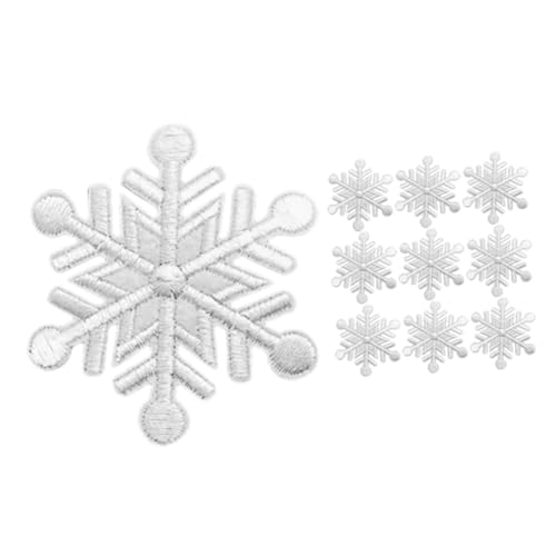 OSALADI 10Stücke Aufnäher zum Aufbügeln DIY Kleidungsflicken für Exklusive Dekoration für Jeans und Rucksäcke Winter und Weihnachtsverzierung von OSALADI