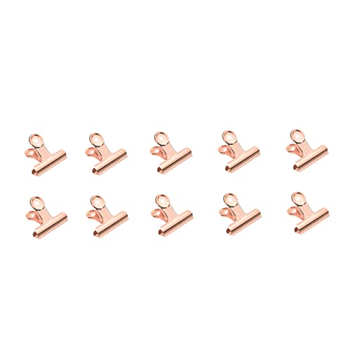 OSALADI 10Stücke Binder Clips Scharnier Büroklammern für Dokumente Rechnungen und Robuste Metallklemmen mit Praktischem Aufhängeloch für Büro und Zuhause von OSALADI