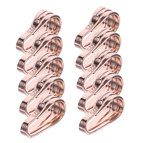 OSALADI 10Stücke DIY Anhängeranschlüsse Roségold Beschichtung Kettenschnallen Haken für Armbänder und Schmuckherstellung von OSALADI