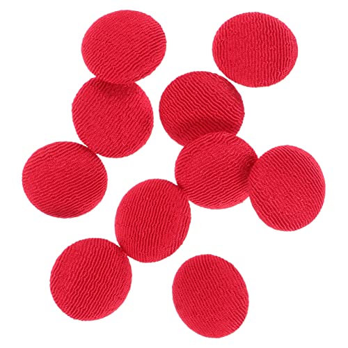 OSALADI 10Stücke Dekorative Stoffknöpfe Tuchknöpfe für DIY Bastelprojekte Bekleidungs Ersatztasten für Kleidung Jacken und Handarbeiten Weinrot OSALADI 10Stücke Dekorative Stoffknöpfe Tuchknöpfe für DIY Bastelprojekte Bekleidungs Ersatztasten für Kleidung Jacken und Handarbeiten Weinrot von OSALADI