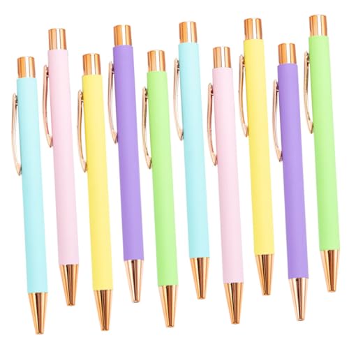 OSALADI 10Stücke Ergonomische Kugelschreiber Multifunktions Schulstifte für Büro und Schule Leichtgewichtige Schreibgeräte Candy von OSALADI