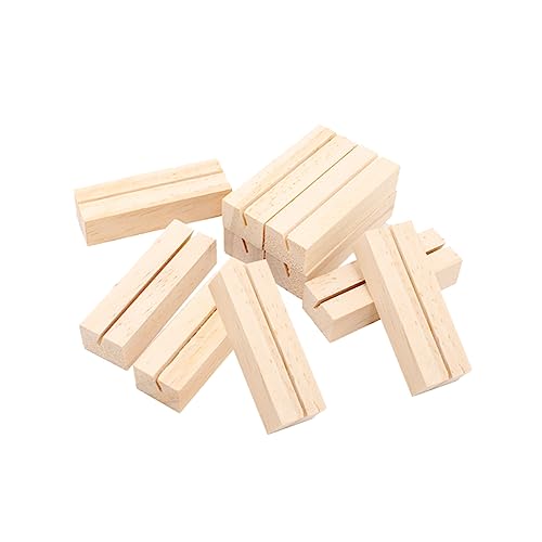OSALADI 10Stücke Holz Bildhalter Handgefertigte Tischständer für Fotos Menükarten und Tischnummern Rechteckige Kartenhalter für Hochzeiten und Bürodekoration OSALADI 10Stücke Holz Bildhalter Handgefertigte Tischständer für Fotos Menükarten und Tischnummern Rechteckige Kartenhalter für Hochzeiten und Bürodekoration von OSALADI