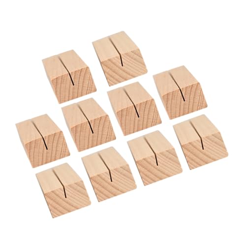 OSALADI 10Stücke Holz Namenskartenhalter Elegante Tischkartenständer aus Buchenholz für Büro Hochzeit und DIY Deko und Langlebig OSALADI 10Stücke Holz Namenskartenhalter Elegante Tischkartenständer aus Buchenholz für Büro Hochzeit und DIY Deko und Langlebig von OSALADI