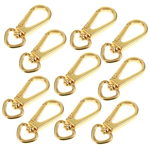 OSALADI 10Stücke Karabiner Schlüsselanhänger Haken Mehrzweck Klauenverschluss für Taschen DIY Klauenschließe Robuste und Praktische Verschlüsse für Schlüssel von OSALADI