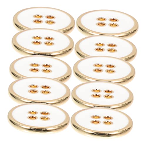 OSALADI 10Stücke Metallknöpfe für Kleidung Teiliges Windmantel Anzugknöpfe Langlebig und Dekorativ für DIY Projekte und Bekleidung Goldfarbene Beschichtung OSALADI 10Stücke Metallknöpfe für Kleidung Teiliges Windmantel Anzugknöpfe Langlebig und Dekorativ für DIY Projekte und Bekleidung Goldfarbene Beschichtung von OSALADI