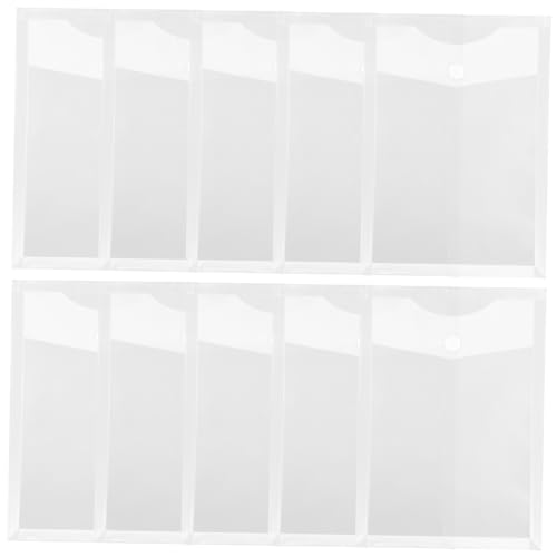 OSALADI 10Stücke Transparente Dokumentenordner Aufbewahrungsbeutel mit Schnappverschluss Praktische Aktentaschen für Büro und Schule für Dokumente und Kleinteile OSALADI 10Stücke Transparente Dokumentenordner Aufbewahrungsbeutel mit Schnappverschluss Praktische Aktentaschen für Büro und Schule für Dokumente und Kleinteile von OSALADI