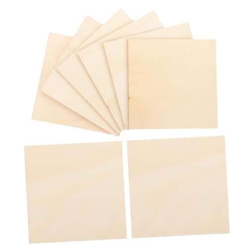 OSALADI 10Stücke Unbearbeitete Holzplatten Quadratische Holzscheiben für DIY Projekte Malerei Dekoration und Bastelarbeiten Holzplatten für Ideen OSALADI 10Stücke Unbearbeitete Holzplatten Quadratische Holzscheiben für DIY Projekte Malerei Dekoration und Bastelarbeiten Holzplatten für Ideen von OSALADI