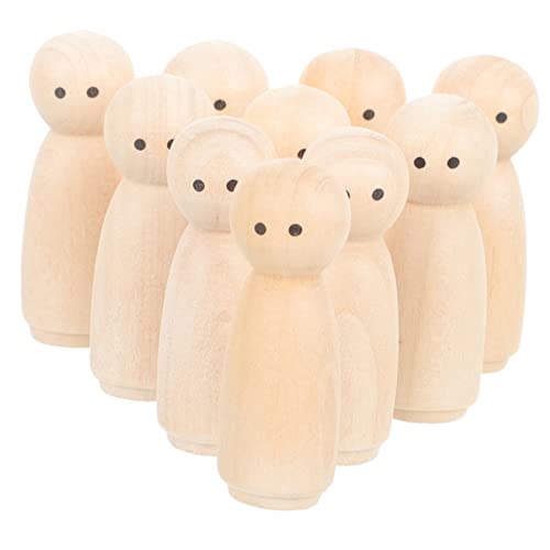 OSALADI 10Stücke Unbemalte Holz Peg Puppen DIY Figuren für Gestalten Fantasie und Praktischen Fähigkeiten Dekoration OSALADI 10Stücke Unbemalte Holz Peg Puppen DIY Figuren für Gestalten Fantasie und Praktischen Fähigkeiten Dekoration von OSALADI
