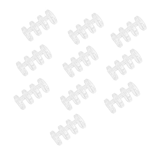 OSALADI 10Stücke Vier Loch Bindemittel für Loseblatt Sammelordner Transparente Bindekämme für DIY Notizbücher und Scrapbooks und Praktisch für Schule und Zuhause von OSALADI