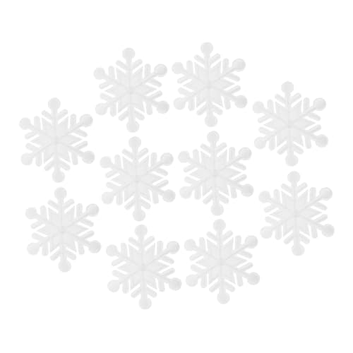 OSALADI 10Stücke Weiße Gestickte Aufnäher Zum Aufbügeln Für Kleidung Winter Themen Flicken Für Jacken Rucksäcke Und Hüte DIY Kostüm Dekoration von OSALADI