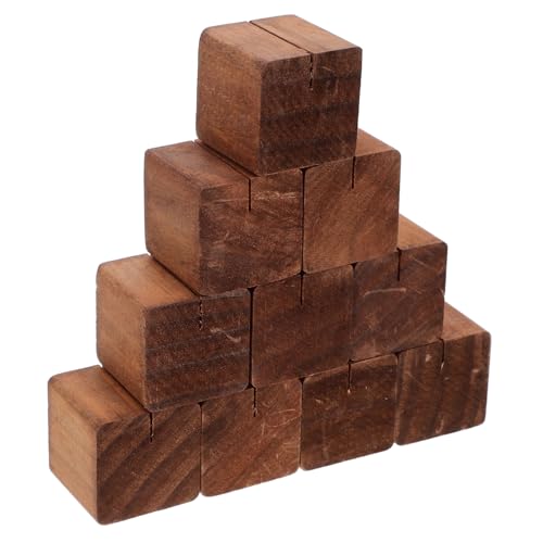 OSALADI 10pcs Vintage Wood Place Card Halter Desktop Memo Clip Ständer Office Note Halter Tischnummer Halter Hochzeitsschild Ständer Fotokartenhalter Für Heimrestaurant von OSALADI