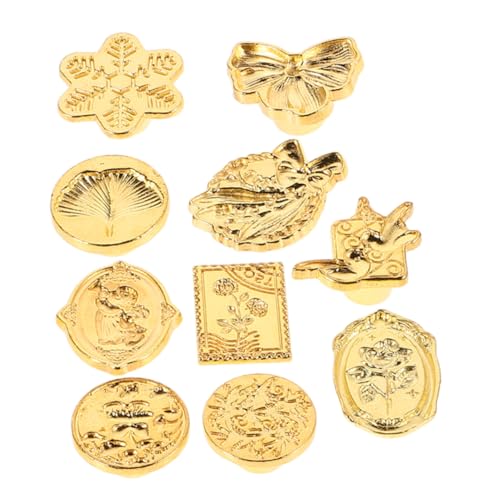 OSALADI 11 Stück Teiliges Set Wachs Siegelkopf Austauschbare Prägeköpfe mit Floralen und Einzigartigen Motiven Geeignet für Briefversiegelung Einladungen Geschenkkarten Kreative OSALADI 11 Stück Teiliges Set Wachs Siegelkopf Austauschbare Prägeköpfe mit Floralen und Einzigartigen Motiven Geeignet für Briefversiegelung Einladungen Geschenkkarten Kreative von OSALADI