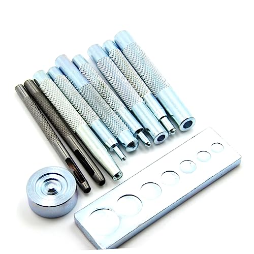 OSALADI 11Stücke Teiliges Lederhandwerkzeug Druckknopfwerkzeug mit Sockel für Stanzen und Installieren von Druckknöpfen Nieten und Tüllen Ergonomische Griffe für Besseren Halt OSALADI 11Stücke Teiliges Lederhandwerkzeug Druckknopfwerkzeug mit Sockel für Stanzen und Installieren von Druckknöpfen Nieten und Tüllen Ergonomische Griffe für Besseren Halt von OSALADI