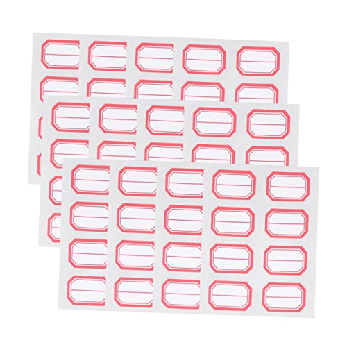 OSALADI 12 Blatt Selbstklebende Etiketten Namensaufkleber für Büro Schule Zuhause Preisetiketten Blanko Labels für Organisation und Markierung Vielseitig Einsetzbar für Dokumente Behälter OSALADI 12 Blatt Selbstklebende Etiketten Namensaufkleber für Büro Schule Zuhause Preisetiketten Blanko Labels für Organisation und Markierung Vielseitig Einsetzbar für Dokumente Behälter von OSALADI