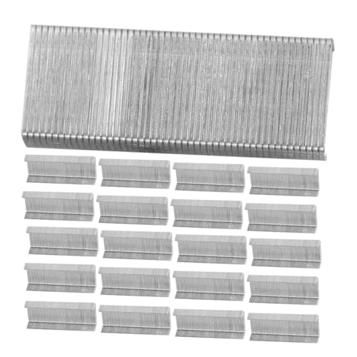 OSALADI 12 Boxen Klammer büroartikel bürobedarf büromaterial Heftgeräte Zubehör vorrat Mini-Booklet bürozubehör Mini-Hefter Hefter-Nachfüllungen kleiner Hefter Mini Rostfreier Stahl Silver von OSALADI