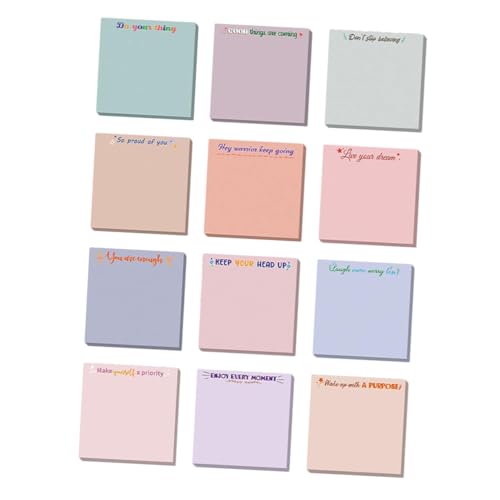 OSALADI 12 Farbige Haftnotizen Pastell Schreibtisch Lebendig Selbstklebende Notizblöcke Bunte Schreibblöcke Kleiner Notizblock Klebrig Notizblöcke Abreißen Pads Papier OSALADI 12 Farbige Haftnotizen Pastell Schreibtisch Lebendig Selbstklebende Notizblöcke Bunte Schreibblöcke Kleiner Notizblock Klebrig Notizblöcke Abreißen Pads Papier von OSALADI