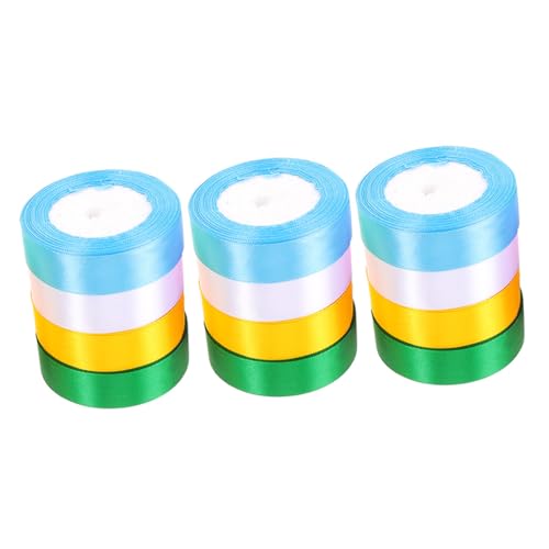 OSALADI 12 Rollen Bunte Satinbänder Dekorative Geschenkband für DIY Verpackung Bastelarbeiten und Blumenarrangements Robustes Langlebiges Material für Kreative Geschenkverpackungen OSALADI 12 Rollen Bunte Satinbänder Dekorative Geschenkband für DIY Verpackung Bastelarbeiten und Blumenarrangements Robustes Langlebiges Material für Kreative Geschenkverpackungen von OSALADI