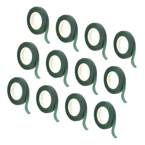 OSALADI 12 Rollen Floristenband Blumenband Blumen Klebeband drinnen wickeln arrangieren Jumbo Blumenbänder Strauß Band floristenbedarf Wickelband Krepp-Papier Dark Green OSALADI 12 Rollen Floristenband Blumenband Blumen Klebeband drinnen wickeln arrangieren Jumbo Blumenbänder Strauß Band floristenbedarf Wickelband Krepp-Papier Dark Green von OSALADI