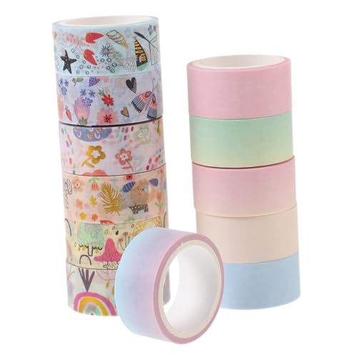 OSALADI 12 Rollen Karton Washi Tape für Diy Handwerk Dekoratives Klebeband für Tagebuch Scrapbooking und Planner pro Leicht Reißen Farben und Muster OSALADI 12 Rollen Karton Washi Tape für Diy Handwerk Dekoratives Klebeband für Tagebuch Scrapbooking und Planner pro Leicht Reißen Farben und Muster von OSALADI