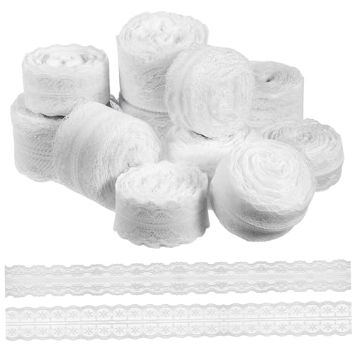 OSALADI 12 Rollen Spitzenband Blumen- Bänder für Handwerk dickes Band dünn Spitzenbänder zum Basteln Seilband Wickelband Spitzenbesatz Geschenkverpackungsbänder Netzband OSALADI 12 Rollen Spitzenband Blumen- Bänder für Handwerk dickes Band dünn Spitzenbänder zum Basteln Seilband Wickelband Spitzenbesatz Geschenkverpackungsbänder Netzband von OSALADI