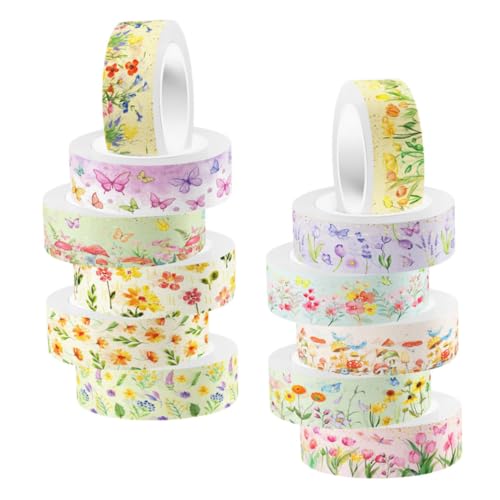 OSALADI 12 Rollen Transparentes Washi Tape Dekoratives Klebeband für Scrapbooking Journaling und Diy Projekte Stylische Klebebänder für Bastelarbeiten und Persönliche Gestaltung OSALADI 12 Rollen Transparentes Washi Tape Dekoratives Klebeband für Scrapbooking Journaling und Diy Projekte Stylische Klebebänder für Bastelarbeiten und Persönliche Gestaltung von OSALADI