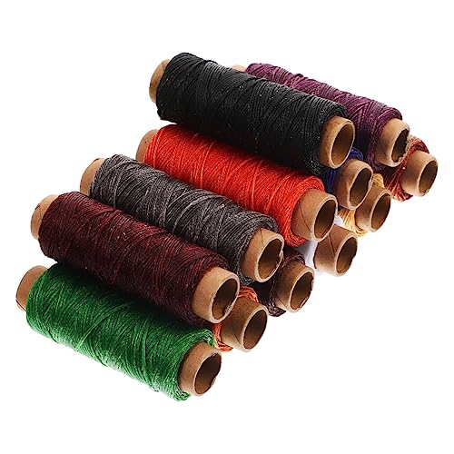 OSALADI 12 Rollen Wachsfaden für Näharbeiten Robustes Nähgarn für Diy Lederhandwerk Bastelarbeiten Quilting und Bekleidungsreparatur Tragbar und Langlebig von OSALADI