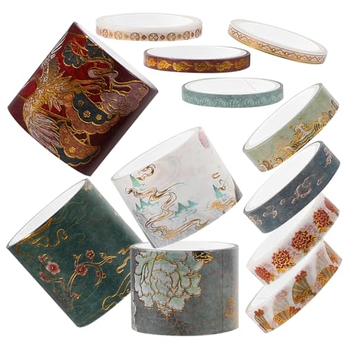 OSALADI 12 Rollen Washi Tape Ästhetisches Klebeband für Diy und Scrapbooking Dekorative Abdeckbänder Verschiedenen Stilen pro für Tagebuch und Kunsthandwerk OSALADI 12 Rollen Washi Tape Ästhetisches Klebeband für Diy und Scrapbooking Dekorative Abdeckbänder Verschiedenen Stilen pro für Tagebuch und Kunsthandwerk von OSALADI