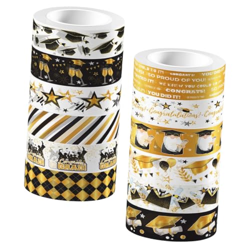 OSALADI 12 Rollen Washi Tape Bastelband Dickes Scrapbooking Zubehör Journal Feines Farbiges Scrapbook Klebeband Scrapbook Set Scrapbooking Klebeband Dekorationspapier Abdeckband von OSALADI