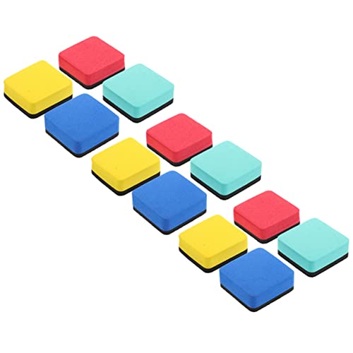 OSALADI 12 Stck. Magnetische Whiteboard Radierer Tragbare Wiederverwendbare und Waschbare Radierer für Büro Schule und Zuhause Eva Material Rot Gelb Blau und Grün OSALADI 12 Stck. Magnetische Whiteboard Radierer Tragbare Wiederverwendbare und Waschbare Radierer für Büro Schule und Zuhause Eva Material Rot Gelb Blau und Grün von OSALADI