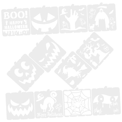 OSALADI 12 Stck. Malvorlage Formen dekorativ Halloween-Keksform Zeichnung Bausätze groß Gesichter Halloween-Malschablonen Halloween-Malerei-Handwerk das Haustier Weiß OSALADI 12 Stck. Malvorlage Formen dekorativ Halloween-Keksform Zeichnung Bausätze groß Gesichter Halloween-Malschablonen Halloween-Malerei-Handwerk das Haustier Weiß von OSALADI