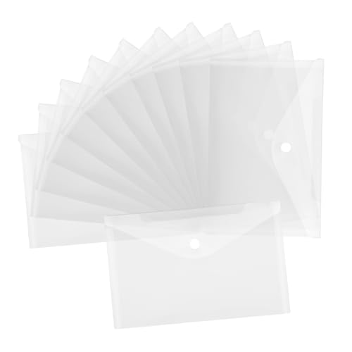 OSALADI 12 Stück Aktenhalter Aktentaschenordner Taschenordner Masse Beutel Dateispeicherhalter A5-Dokumentenordner-Organizer-Tasche Dokumentenmappen A5 praktische Aktenordner PVC von OSALADI