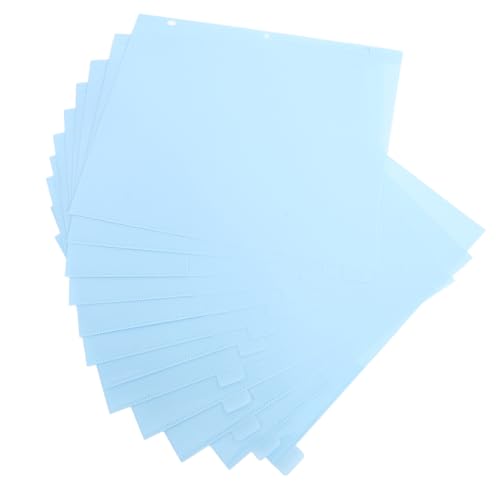 OSALADI 12 Stück Aktenhalter Loch Ordner Schreibwaren Veranstalter Beutel Abteil Taschenteiler aus Kunststoff Bindemittel Zubehör Kunststoffhüllen für Hefter pp Sky-blue OSALADI 12 Stück Aktenhalter Loch Ordner Schreibwaren Veranstalter Beutel Abteil Taschenteiler aus Kunststoff Bindemittel Zubehör Kunststoffhüllen für Hefter pp Sky-blue von OSALADI