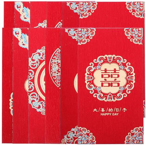 OSALADI 12 Stück Chinesischer roter Hochzeitsumschlag Bausätze zur Kartenherstellung rote Geldumschläge für Bargeld chinesisches neujahr the wedding party roter Umschlag rotes Paket Papier OSALADI 12 Stück Chinesischer roter Hochzeitsumschlag Bausätze zur Kartenherstellung rote Geldumschläge für Bargeld chinesisches neujahr the wedding party roter Umschlag rotes Paket Papier von OSALADI