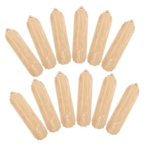 OSALADI 12 Stück DIY-Lesezeichenmaterialien Leere Tags leere Namensschilder winzig Dekoration Fröhlich Stichworte leeres lesezeichen aus holz unfertiges Holzhandwerk Beige OSALADI 12 Stück DIY-Lesezeichenmaterialien Leere Tags leere Namensschilder winzig Dekoration Fröhlich Stichworte leeres lesezeichen aus holz unfertiges Holzhandwerk Beige von OSALADI