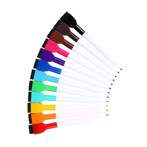 OSALADI 12 Stück Farbiger Whiteboard-Stift handschriftlich Schule Planke trockener Löschstift Weiß Tragbare Whiteboard-Marker Trocken abwischbare Marker zum Schreiben Abs OSALADI 12 Stück Farbiger Whiteboard-Stift handschriftlich Schule Planke trockener Löschstift Weiß Tragbare Whiteboard-Marker Trocken abwischbare Marker zum Schreiben Abs von OSALADI