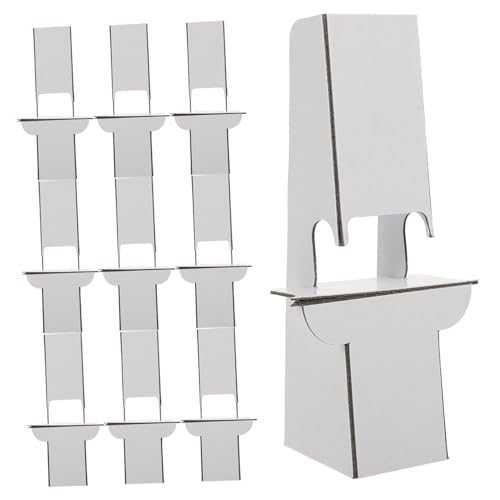 OSALADI 12 Stück Papierhalter -Displayständer für Hochzeitszeichen Staffeleien Plakatständer falten Posterhalter -Stand Bilderständer Staffeleiständer aus Pappe Staffelei tritt zurück Weiß OSALADI 12 Stück Papierhalter -Displayständer für Hochzeitszeichen Staffeleien Plakatständer falten Posterhalter -Stand Bilderständer Staffeleiständer aus Pappe Staffelei tritt zurück Weiß von OSALADI