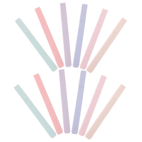 OSALADI 12 Stück Pastell Textmarker Weiche Spitze Highlighter für Studium Notizen und Scrapbooking Bunte Marker für Lehrer Studenten und Bürobedarf OSALADI 12 Stück Pastell Textmarker Weiche Spitze Highlighter für Studium Notizen und Scrapbooking Bunte Marker für Lehrer Studenten und Bürobedarf von OSALADI