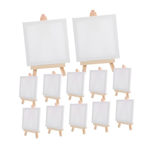 OSALADI 12 Stück Staffelei-Ausstellungsständer malen Mini- und Staffelei Handwerk Weiß leere kleine winzige Malleinwand DIY liefert Bastelzubehör Papier OSALADI 12 Stück Staffelei-Ausstellungsständer malen Mini- und Staffelei Handwerk Weiß leere kleine winzige Malleinwand DIY liefert Bastelzubehör Papier von OSALADI