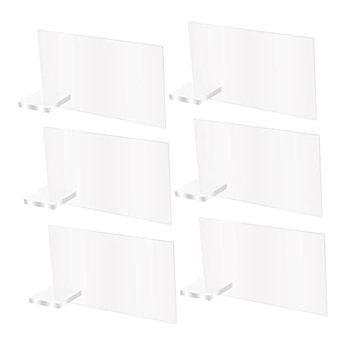 OSALADI 12 Stück Teiliges Acryl Tischnummern mit Ständer Transparente Blanko Schilder zur Diy Hochzeitstischdeko Stabile Rechteckige Platzkarten für Party Elegante und Vielseitige von OSALADI