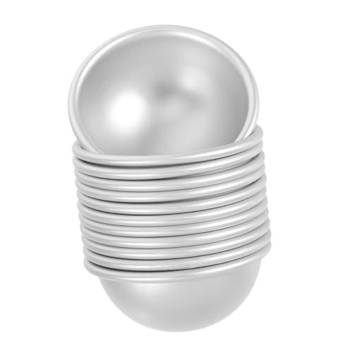 OSALADI 12 Stück Teiliges Aluminiumlegierung Badekugelform Halbrund Halbkreisform Leicht zu Reinigen Kompakt für DIY Badebomben und Badesalzform Stabile Oberfläche für Einfache Entformung OSALADI 12 Stück Teiliges Aluminiumlegierung Badekugelform Halbrund Halbkreisform Leicht zu Reinigen Kompakt für DIY Badebomben und Badesalzform Stabile Oberfläche für Einfache Entformung von OSALADI